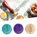 Wood Handle Seal Plant Pattern DIY Wax Seal Stamp Envelope Wedding Hobby Tools