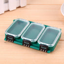 Plastic Fly Fishing Hook StorageTransparent Box Double Side 6 Trays Was