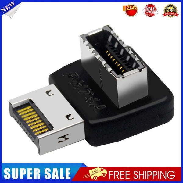 Front Type-C Internal Header Adapter USB 3.1 Type-E 90 Degree Converter (A)