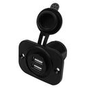 Waterproof USB Charger Socket Dual USB Outlet for 12V Car Boat Motorcycle ATV RV