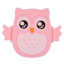 Cartoon Owl Lunch Box Food Fruit Storage Container Portable Bento Box(Pink) UK
