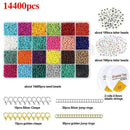 Glass Beads Box Set Spacer Beads For Jewelry Making Bracelet NE Diy AU P9I6