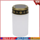 Cemetery Electronic LED Candle Lamp Flameless Solar Decor Tea Light (White)