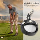 Portable Golf Ball Protective Holder Cover Leather Golf Ball Bag Case Holder