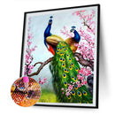 5D Diamond Painting Branch Peacock Full Round Rhinestone DIY Home Decorations