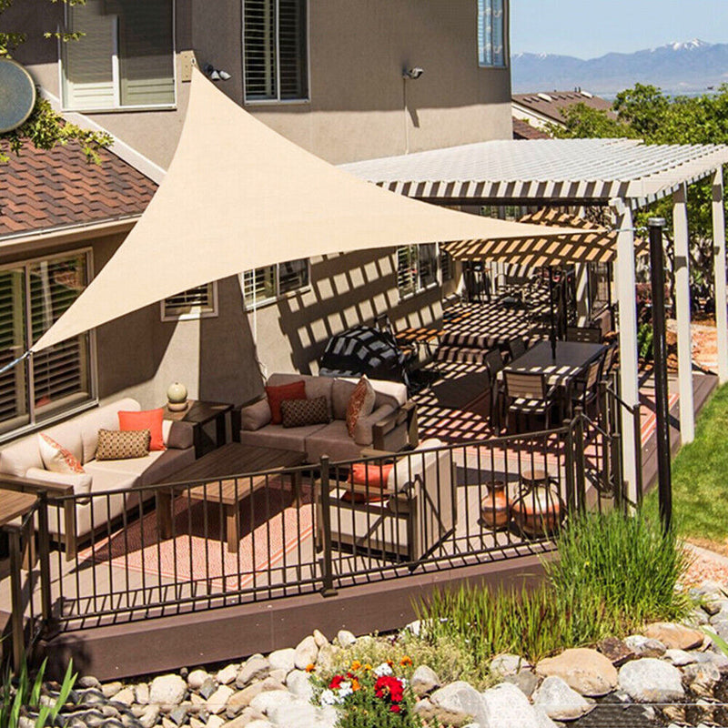 Sun Shade Sail Outdoor Garden Patio Party Sunscreen Awing Sun Canopy Triangle