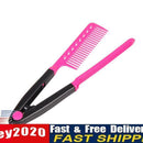 Fashion V Type Hair Straightener Comb DIY Salon Hairdressing Styling Tool Newly