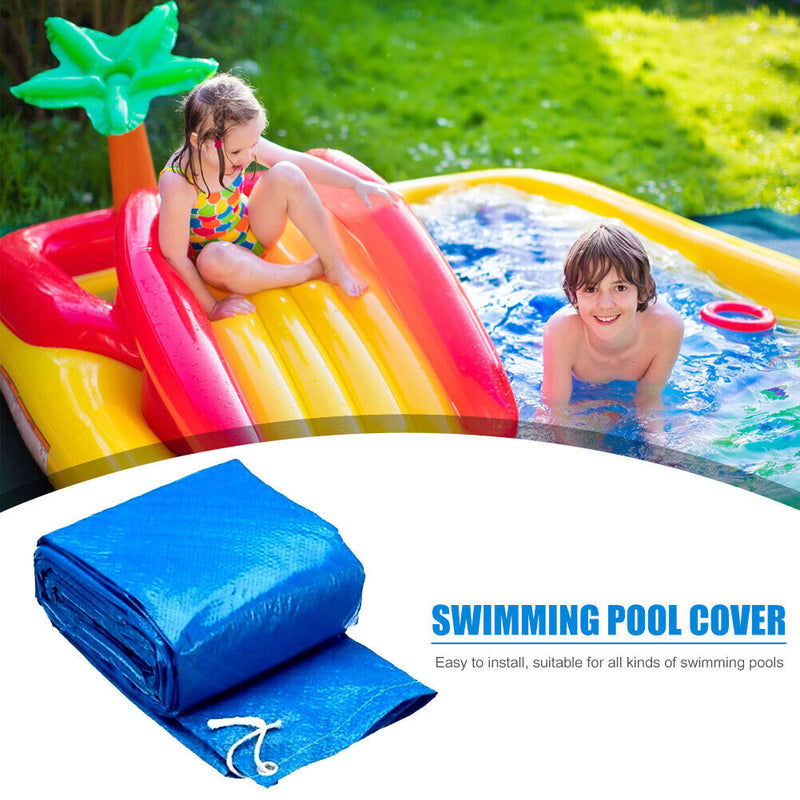 Swimming Pool PE Cover Rain Dustproof Waterproof Outdoor Garden Covers Floor