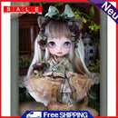 5D DIY Full Round Drill Diamond Painting Little Girl Cross Stitch Embroidery Mos