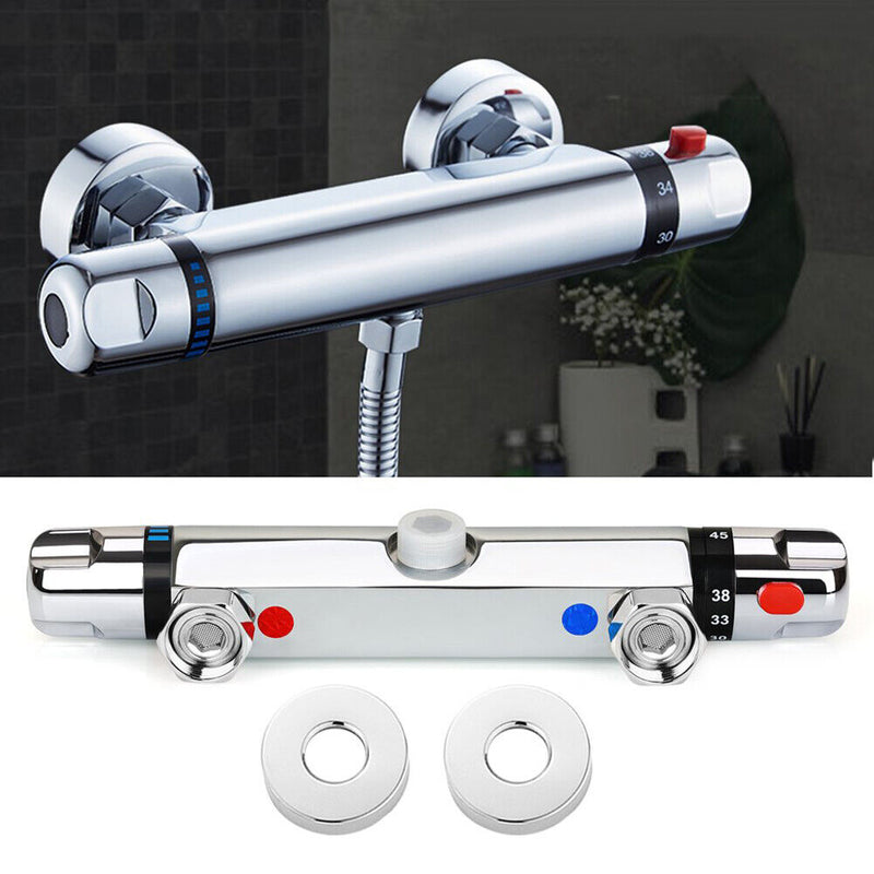 Zinc Alloy Bathtub Thermostatic Mixer Tap Solar Temperature Control Faucet Valve
