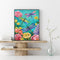 Dragonfly in Flower Oil Paint By Number DIY Handpainted on Canvas Wall Art