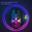 X13 2.4GHz Wireless Gaming Mouse USB Backlight Mice for PC (Star Black)