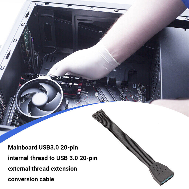 19Pin 20Pin Female to USB 3.0 Mainboard Extension Conversion Connecting Cable
