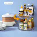 Rotating Kitchen Spice Storage Rack Bottle Shelf (Small Double Layers) Newly