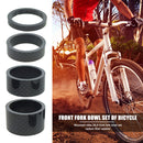 4x MTB Front Fork Gasket Carbon Fiber Bicycle Headset Spacer Ring 5/10/15/20mm