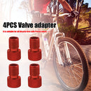 4pcs Presta to US American Bike Valve Adaptor Converter Aluminum Alloy Adapte