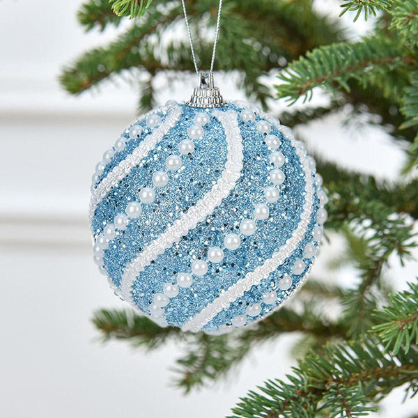 Christmas Tree Decoration Xmas Balls Ornaments 8cm Pendant Ball BLUE#