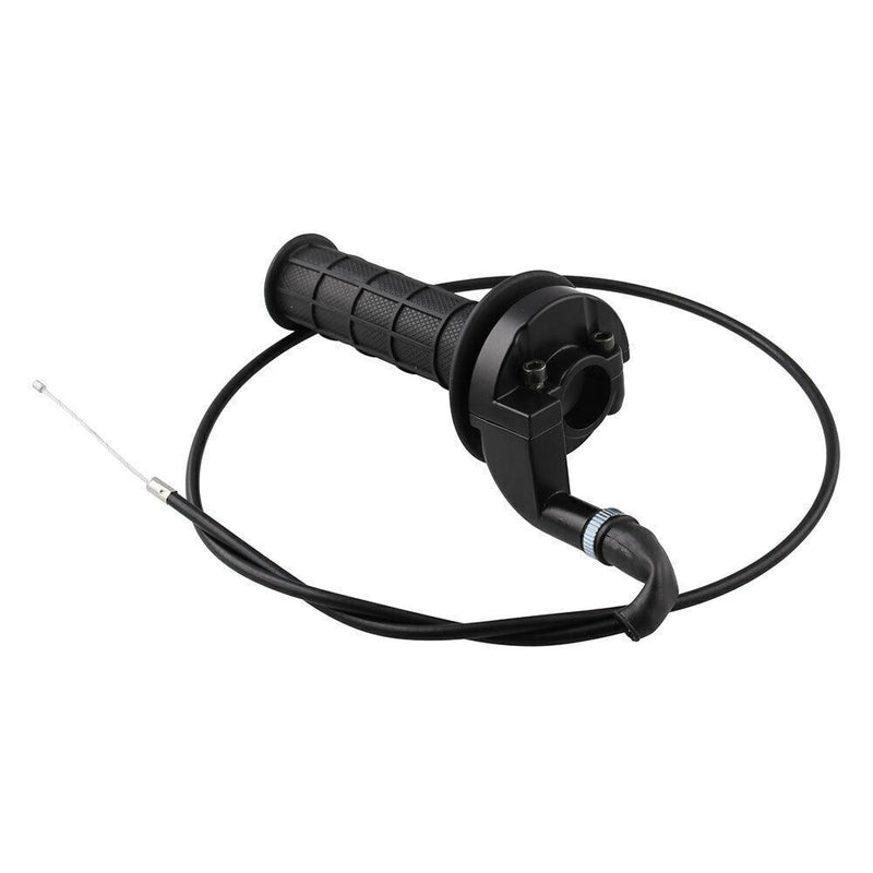 7/8" Twist Throttle Accelerator Handle Grips Cable Set Mini Bike ATV Quad 22mm