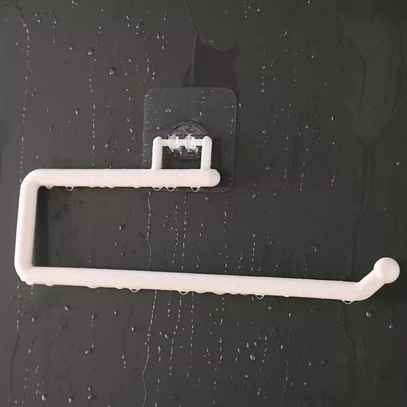Paper Towel Holder Wall Mounted Hooks Kitchen Storage Organizer Gadget Set`