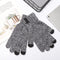 Women Knitted Wool Mitts Full Finger Mittens Thick Plush Sport Cycling Gloves