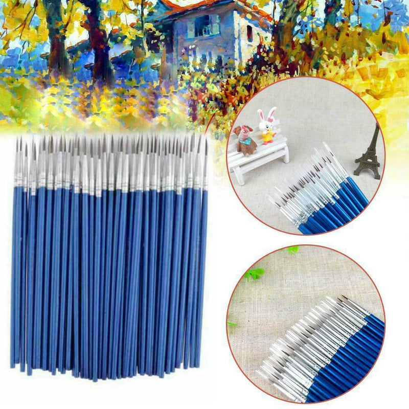 100pc Micro Extra Fine Detail Painting Brushes Art Set Craft Brushes Paint H1U2