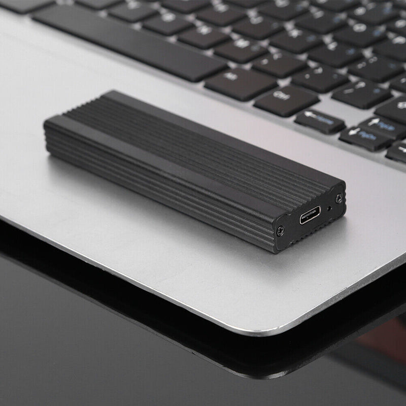 M2 SSD Disk Case Enclosure Hard Drive Box (Dual Protocol-10Gbps C-A Black)