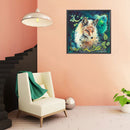 5D DIY Diamond Painting Fox Full Round Drill Mosaic Rhinestone Picture Home A