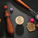 Wood Handle Paint Seal Retro DIY Envelope Wax Seal Stamp Post Decor (F349) Newly