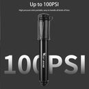 Mini Bicycle Bike Pump 100PSI Tire Portable Air Inflator with Hose.