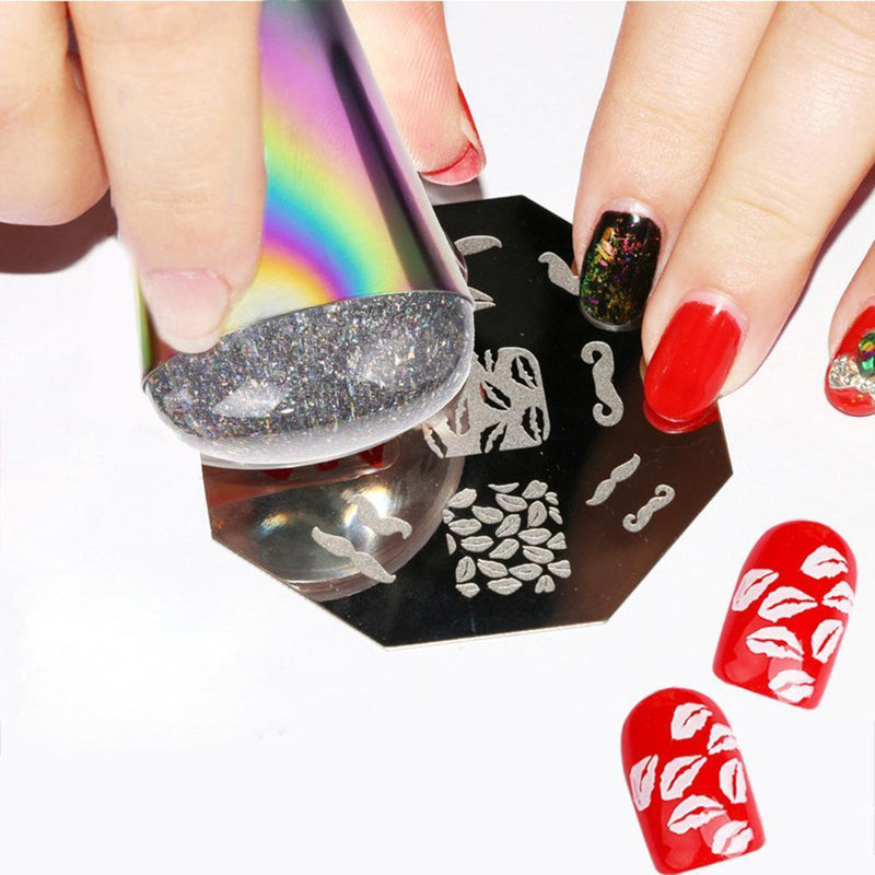 Clear Silicone Nail Stamping Seal DIY Stamper Template Signet DIY Nail Art To