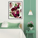 Butterfly Flower DIY Full Embroidery Set 11CT Counted Handmade Needlework Kits