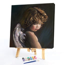 Little Angel Drawing Frameless DIY Oil Paint by Numbers Canvas Home Decor Newly
