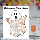 Halloween Countdown Calendar Poster Festive Atmosphere Pendant Wall Decor`