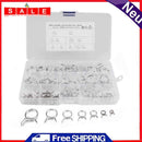 70pcs/box Double Wire Hose Fuel Line Hose Tube Spring Clips Clamps Assortment
