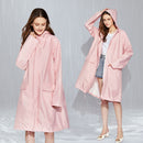Unisex Tunic Hooded Raincoat Waterproof Outdoor Cycling Rain Poncho (L) Newly