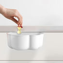 Hanging Storage Basket Organizer Trash Can Shelf Home Kitchen Tool (White) Newly