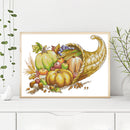 2 Strands Harvest Basketball Partial Embroidery Stamped Cross Stitch Home Decor Gift