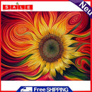 Diamond Painting 5D Full Round Drill Mosaic DIY Flowing Flower Kit Bedroom Decor