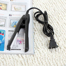 Mini Hair Straightener Flat Iron Curler  Ceramic Tourmaline Plates(Black)