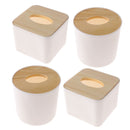 Home & Living Napkin Paper Boxes Wooden Tissue Box Storage Case Cover Holder