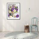 5D DIY Full Round Drill Diamond Painting Flowers and Plants Pattern Mosaic Ki
