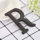 Metal Letters Cast Iron House Sign Doorplate DIY Cafe Wall Decoration (R) Newly
