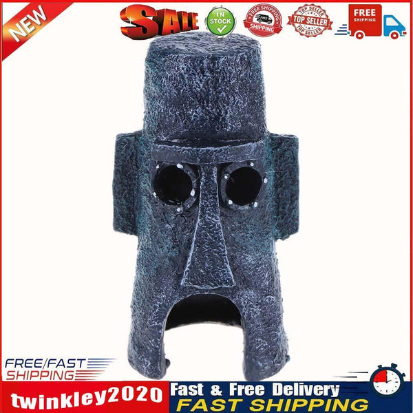 Aquarium Landscaping Decoration Human Face Aquatic Fish Tank Home Ornament Newly