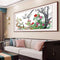 Partial Cross Stitch Flower Compete 14CT Printed Needlework Handmade Wall Art