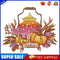 Partial Embroidery Teapot Stamped Canvas 14CT DIY Cross Stitch Kits (J537)