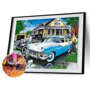 5D Full Round Drill Diamond Painting Kit Outdoor Vehicle Art Decor for Adults
