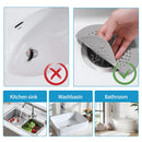 Kitchen Sink Strainer & Bathroom Shower Sink Stopper Covers (Dark Grey)