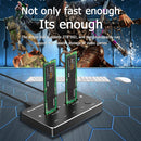 Blueendless DB280S USB 3.1 Dual-Bay SSD Docking M.2 SATA Reader (US Plug)