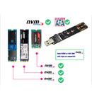 M.2 to USB Adapter M Key NGFF M2 PCIe SATA to USB 3.1 Gen 2 Type A SSD Card