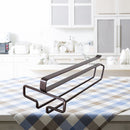 Home Wine Glass Holder Cabinet Stemware Organizer Rack Kitchen Tool (Brown)